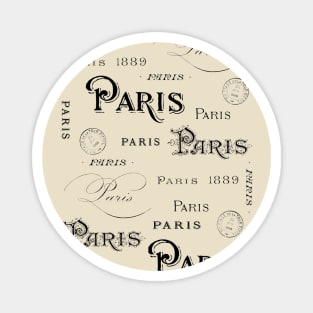 Paris Souvenir Antique Vintage France French Eiffel Tower Rue de Rivoli Seine Magnet